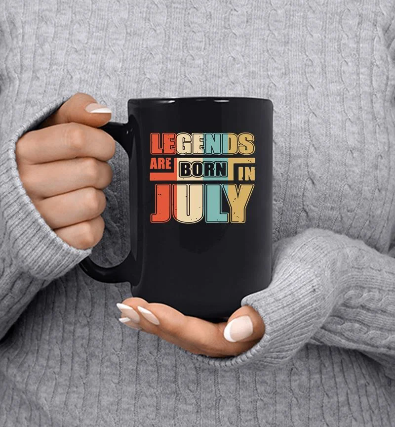 Vintage Legends Are Born In July Mug