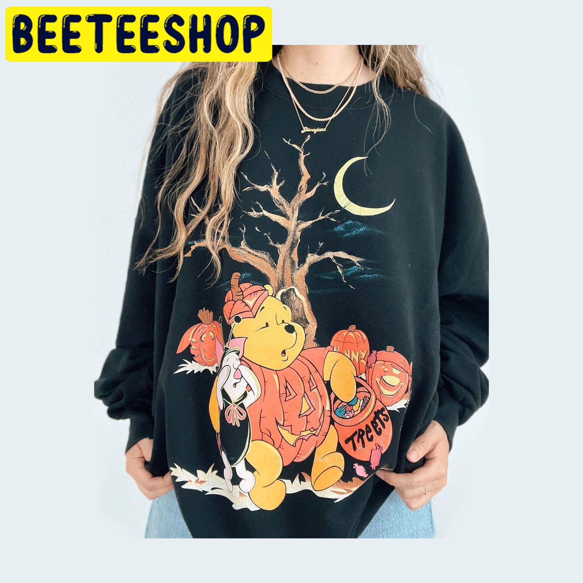 Vintage Pooh & Friends Halloween Trending Unisex Shirt