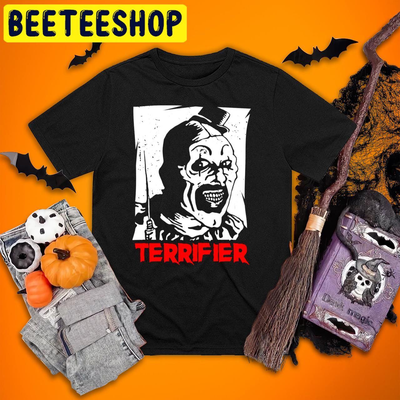 Vintage Retro Horror Terrifier Halloween Trending Unisex T-Shirt