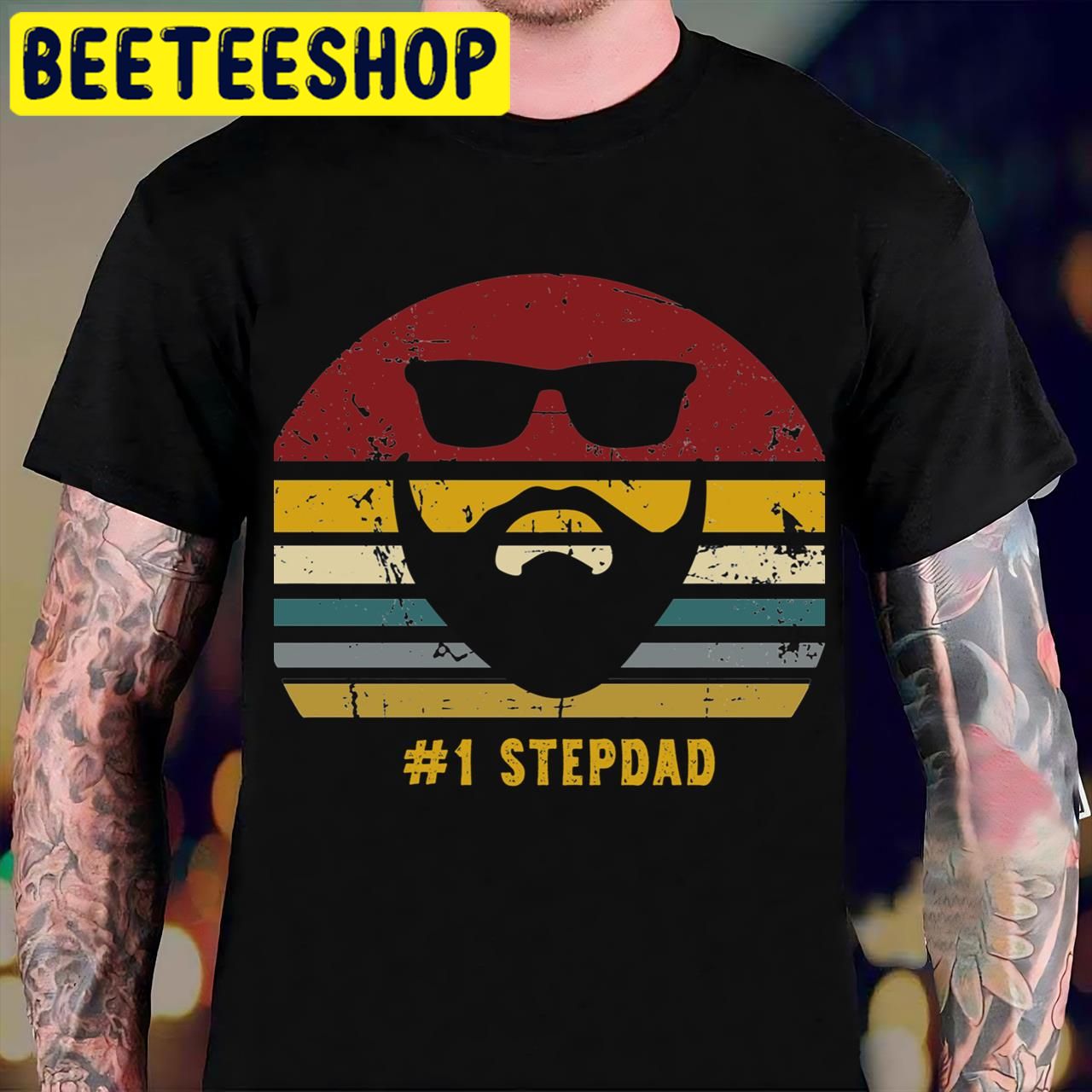 Vintage Stepdad For Number One Stepdad Halloween Trending Unisex T-Shirt