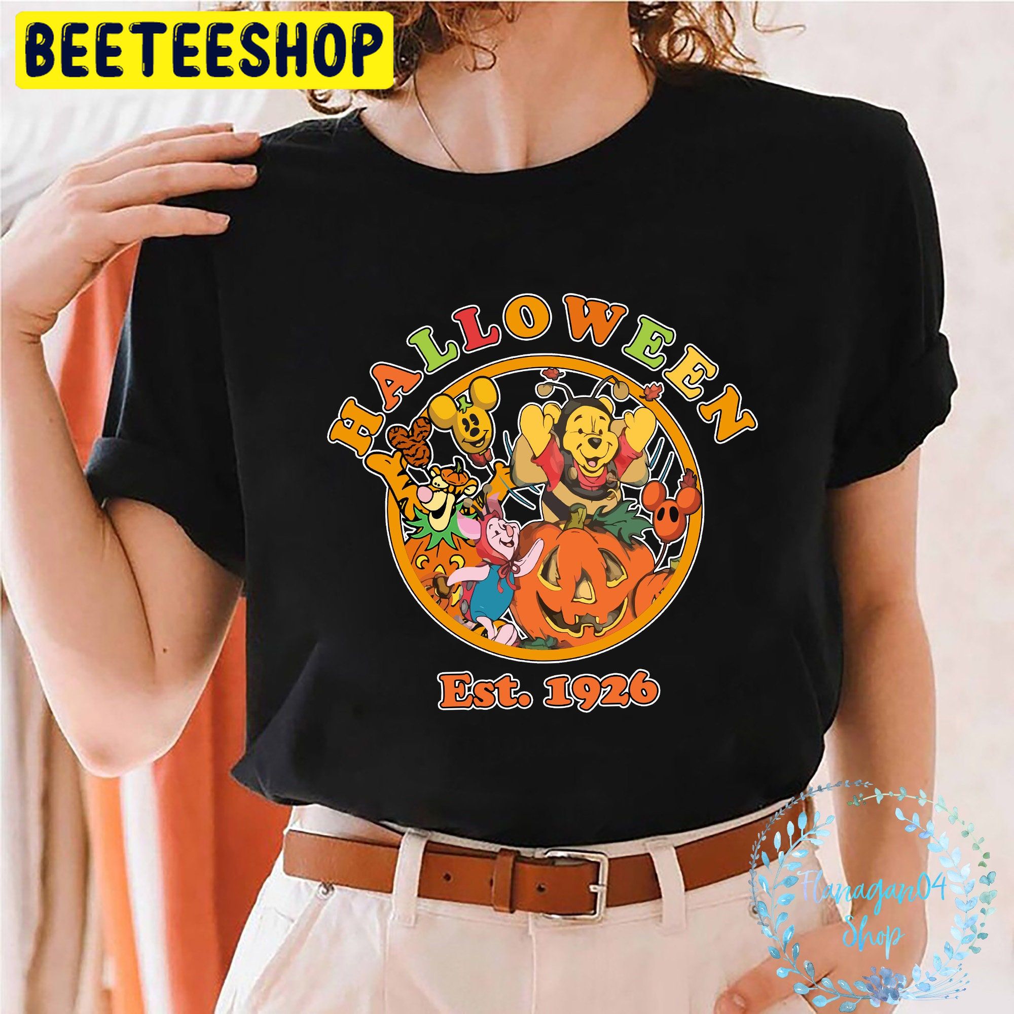 Vintage Winnie The Pooh Halloween Est 1926 Trending Unisex Shirt