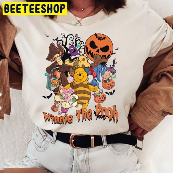 Vintage Winnie The Pooh Halloween Party Trending Unisex Shirt