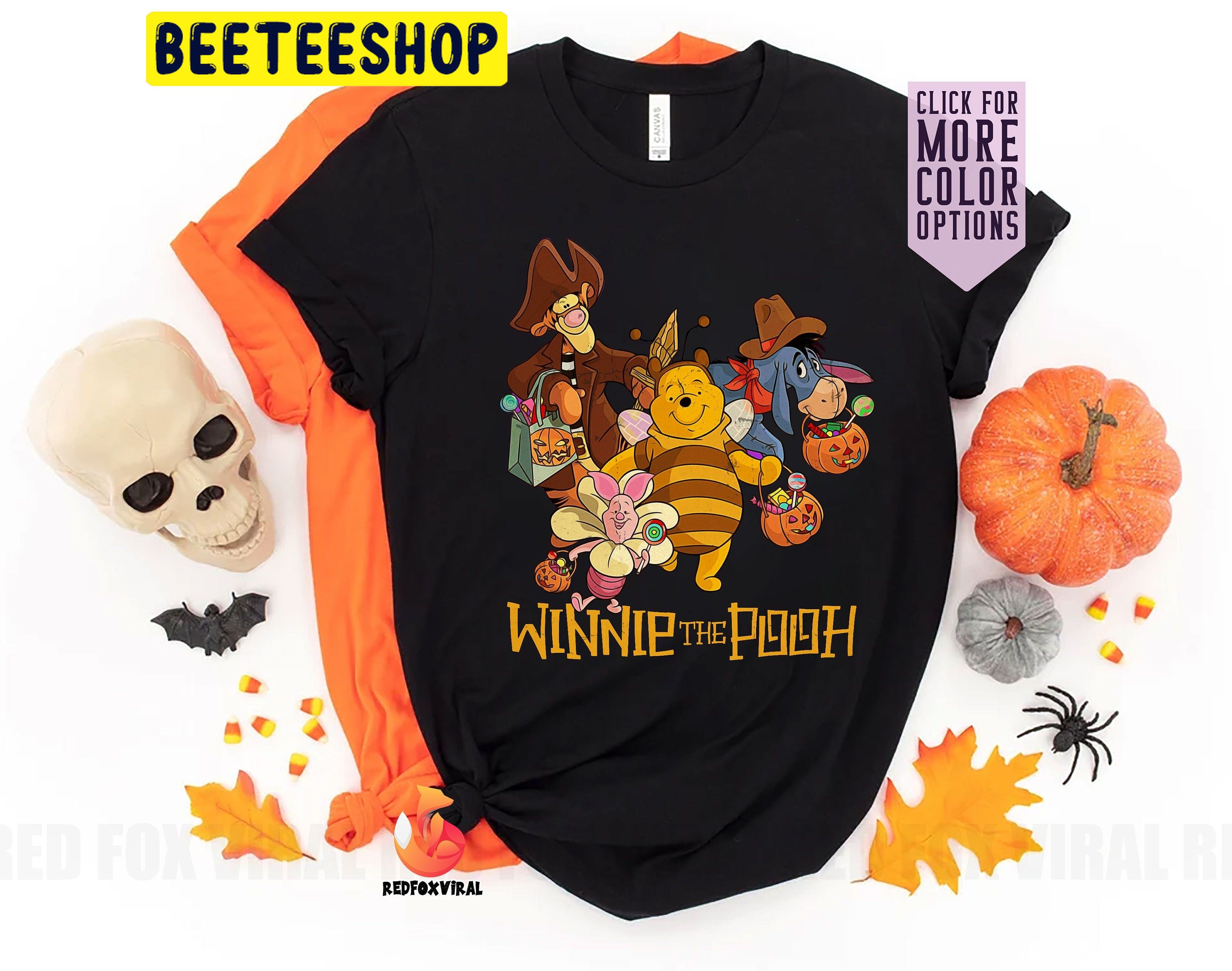 Vintage Winnie The Pooh Halloween Trending Unisex Shirt