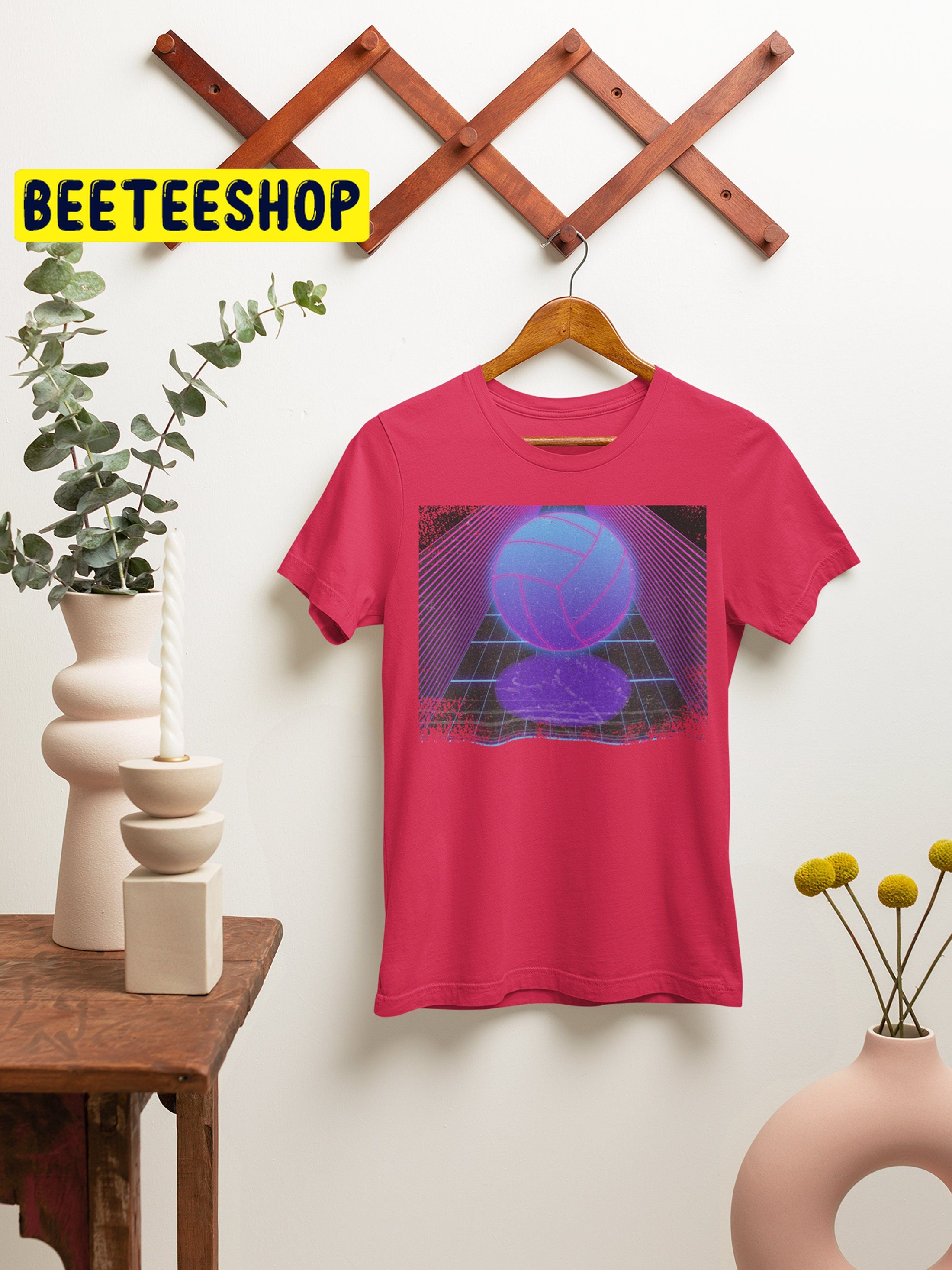 Volleyball Synthwave Vaporwave Trending Unisex Shirt