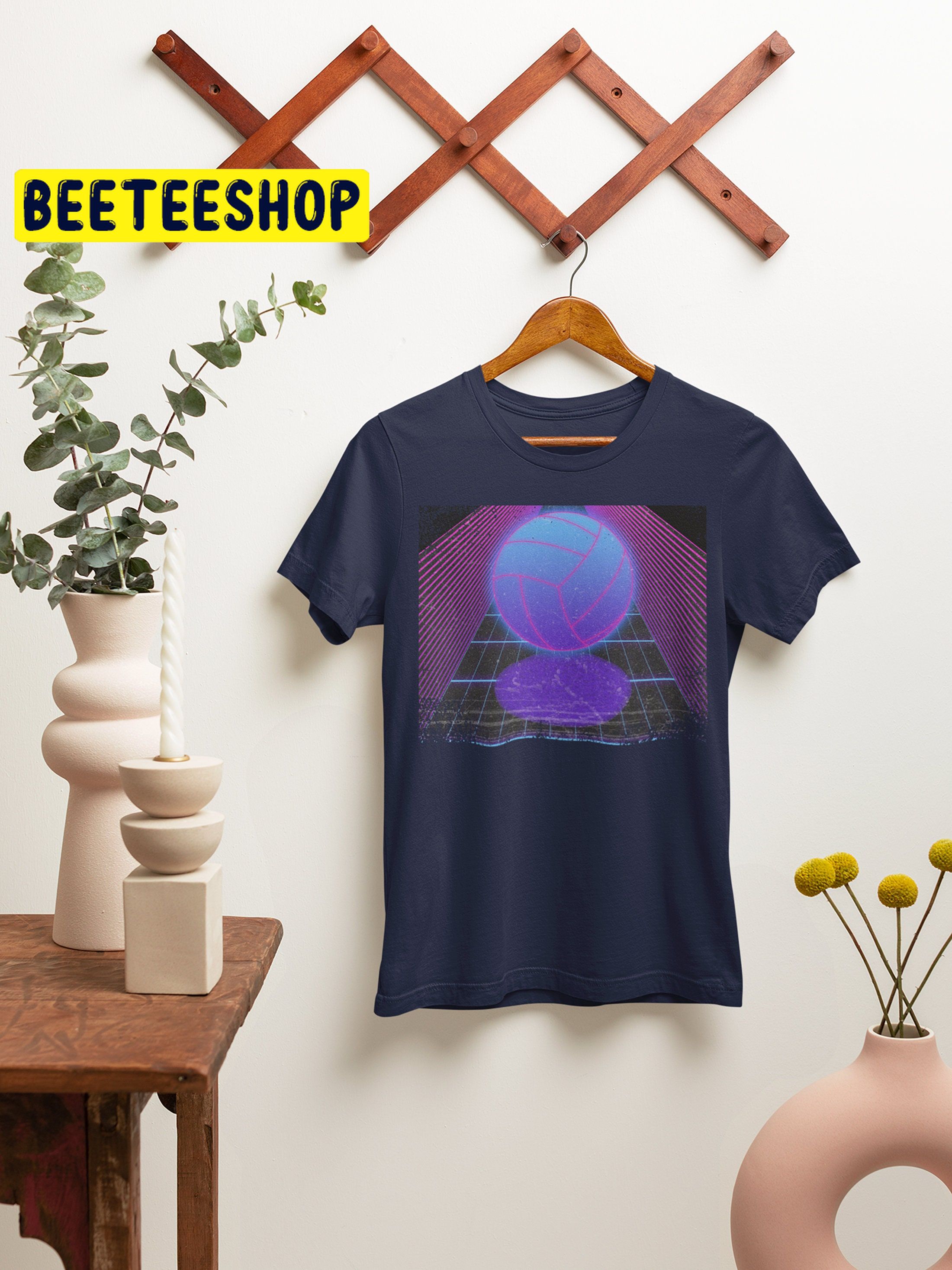 Volleyball Synthwave Vaporwave Trending Unisex Shirt