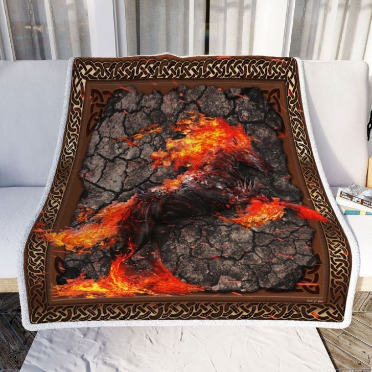 Warrior Of Fire Horse Comfy Sofa Throw Blanket