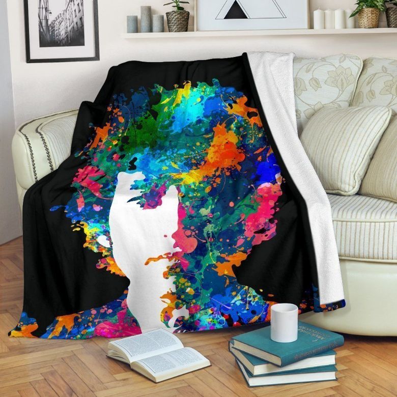 Watercolor Bob Dylan Fleece Blanket Throw Blanket