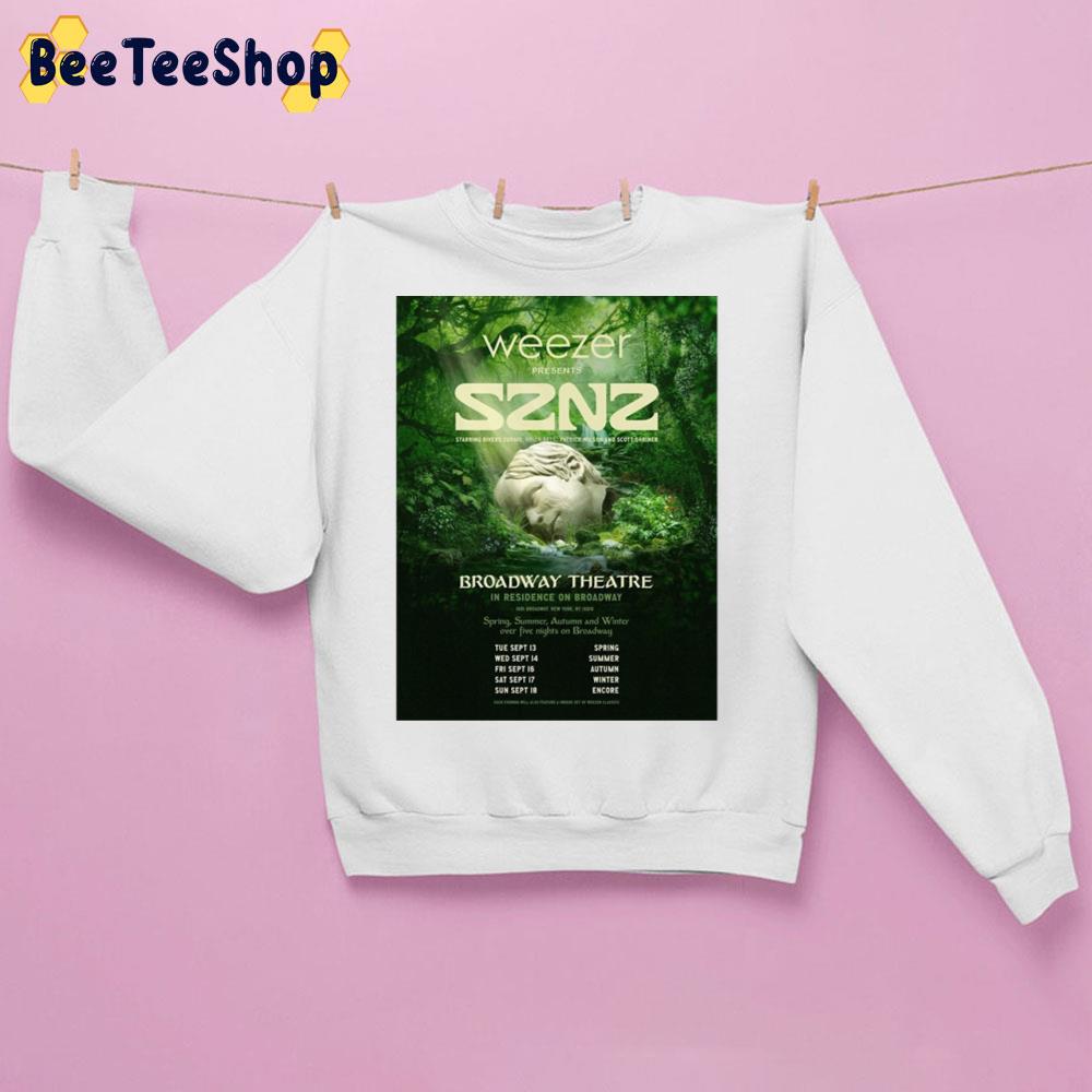 Weezer Sznz Broadway Theatre Tour 2022 Trending Unisex Sweatshirt