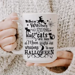 When Witches Go Riding Halloween Gift Idea Mug