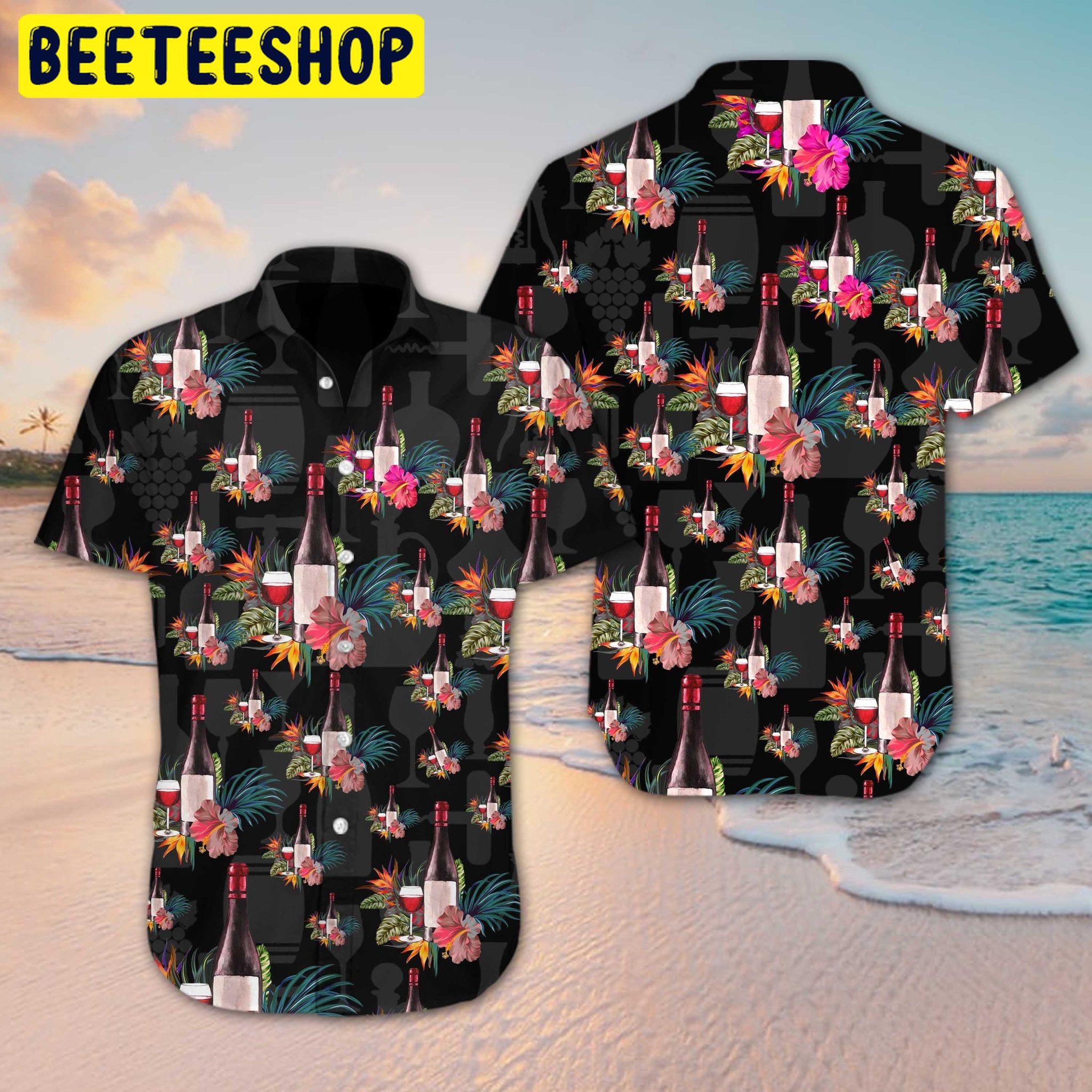 Wine Flower Trending Hawaiian Shirt