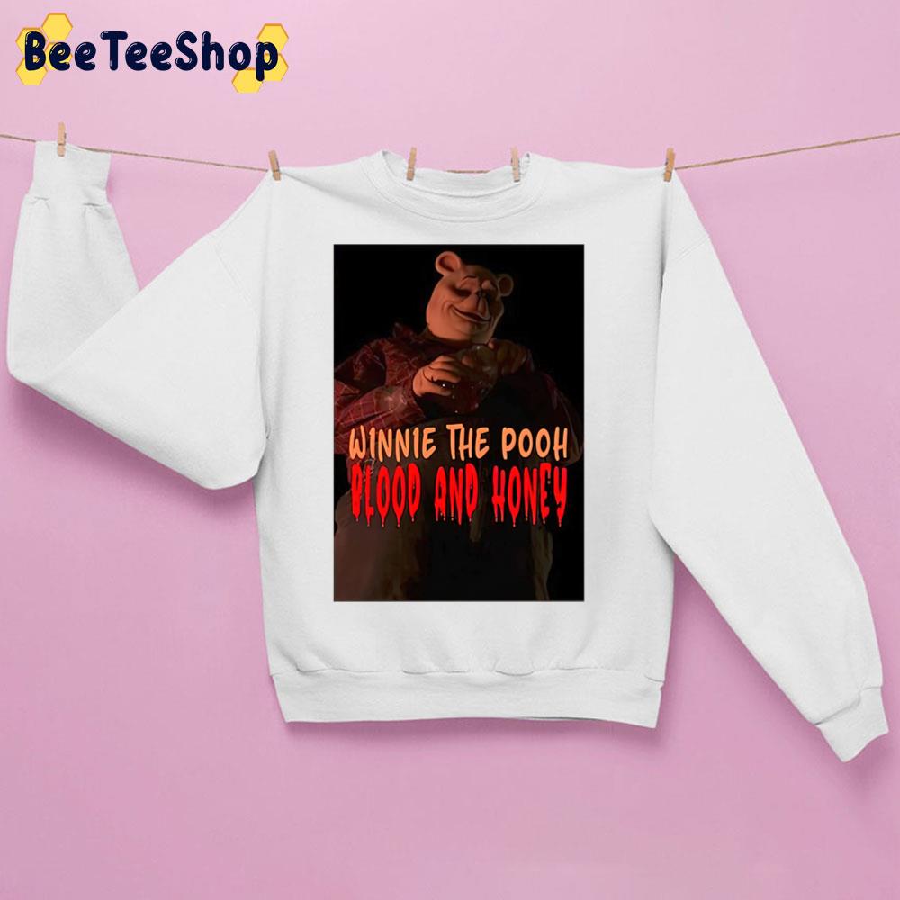 Winnie The Pooh Blood And Honeys Horror Movie Trending Unisex Sweatshirt