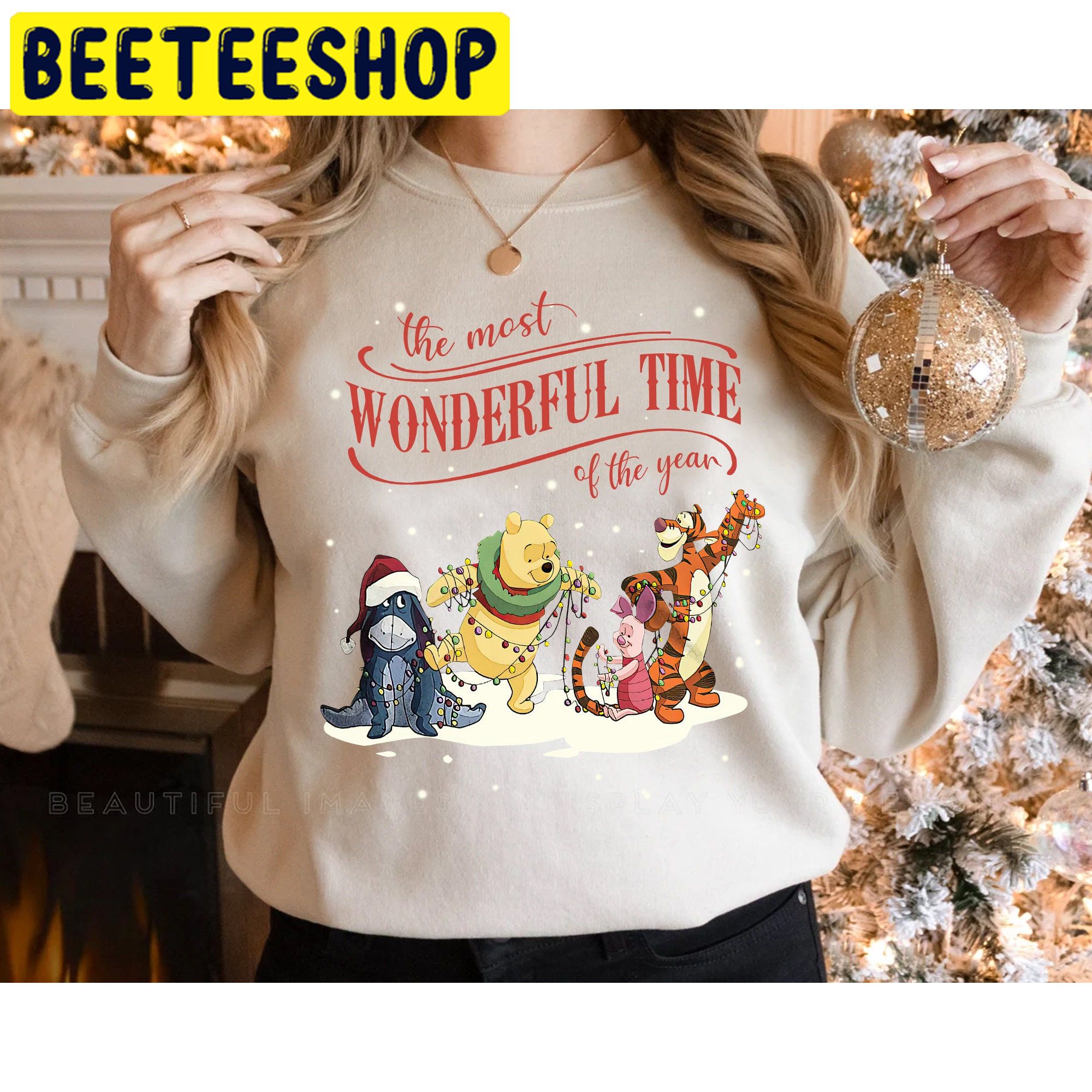 Winnie The Pooh Christmas It’s The Most Wonderful Time Of The Years Halloween Trending Unisex Shirt