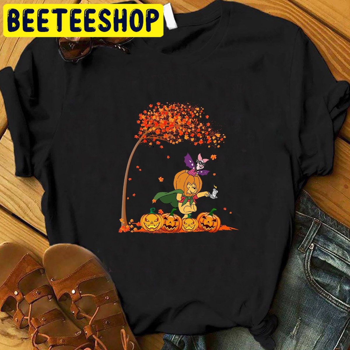 Winnie The Pooh Disney Family Fall Halloween Trending Unisex Shirt