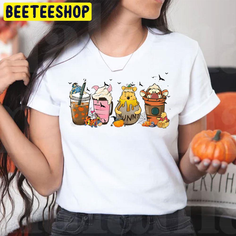 Winnie The Pooh Fall Coffee Cup Halloween Trending Unisex T-Shirt