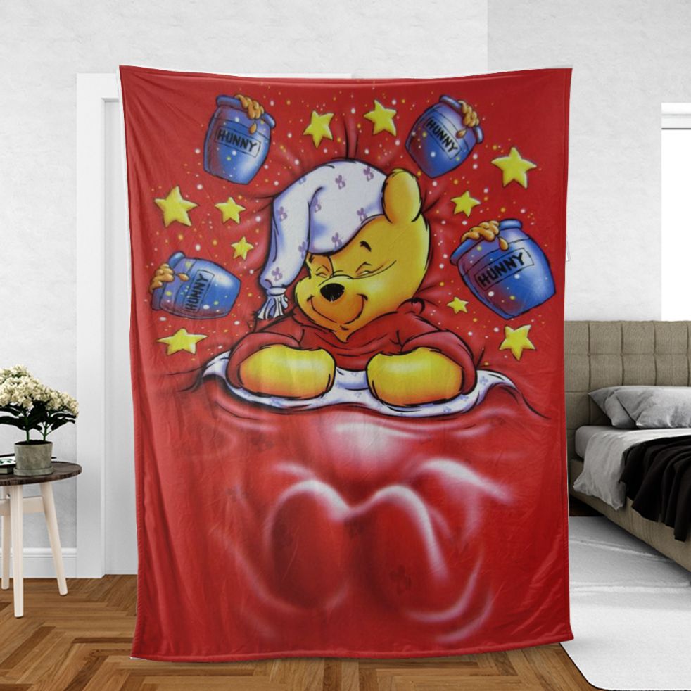 Winnie-The-Pooh The Pooh Dreaming Hunny Comfy Sofa Throw Blanket