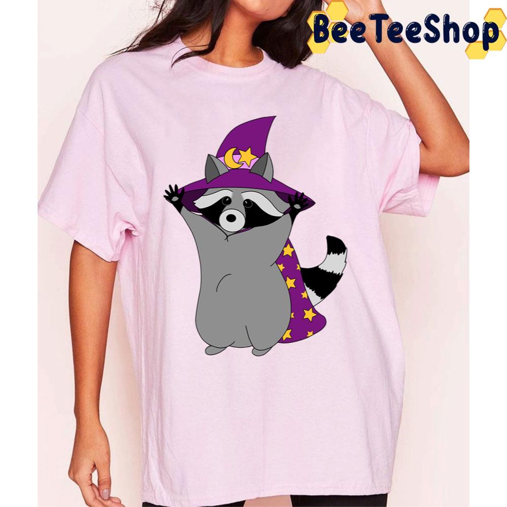 Witch Raccoon Halloween Trending Unisex T-Shirt