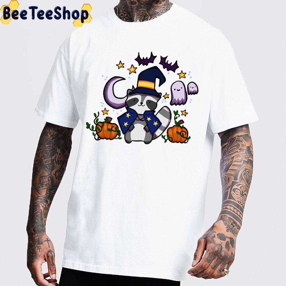 Wizard Raccoon Hallween Trending Unisex T-Shirt