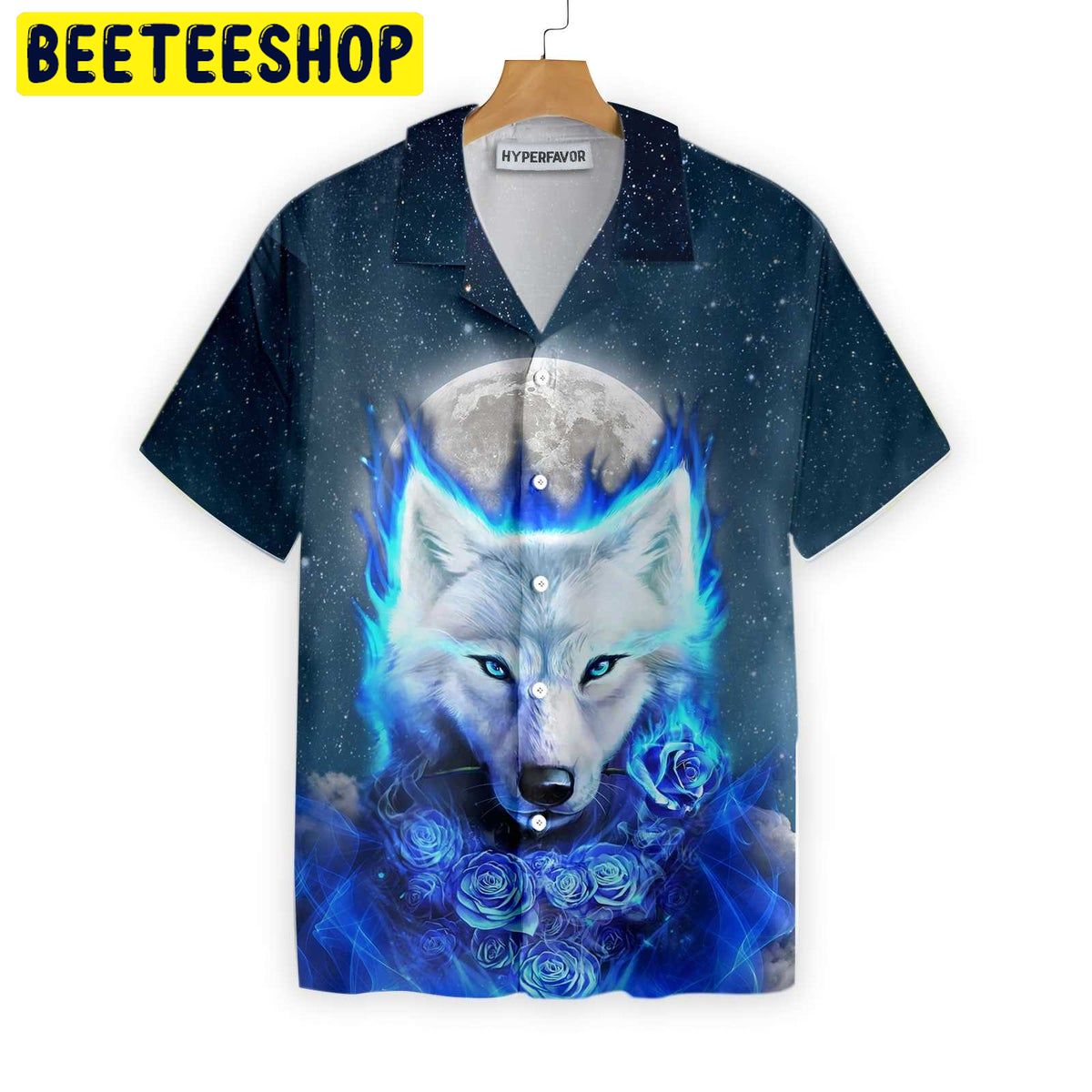 Wolf Galaxy Trending Hawaiian Shirt