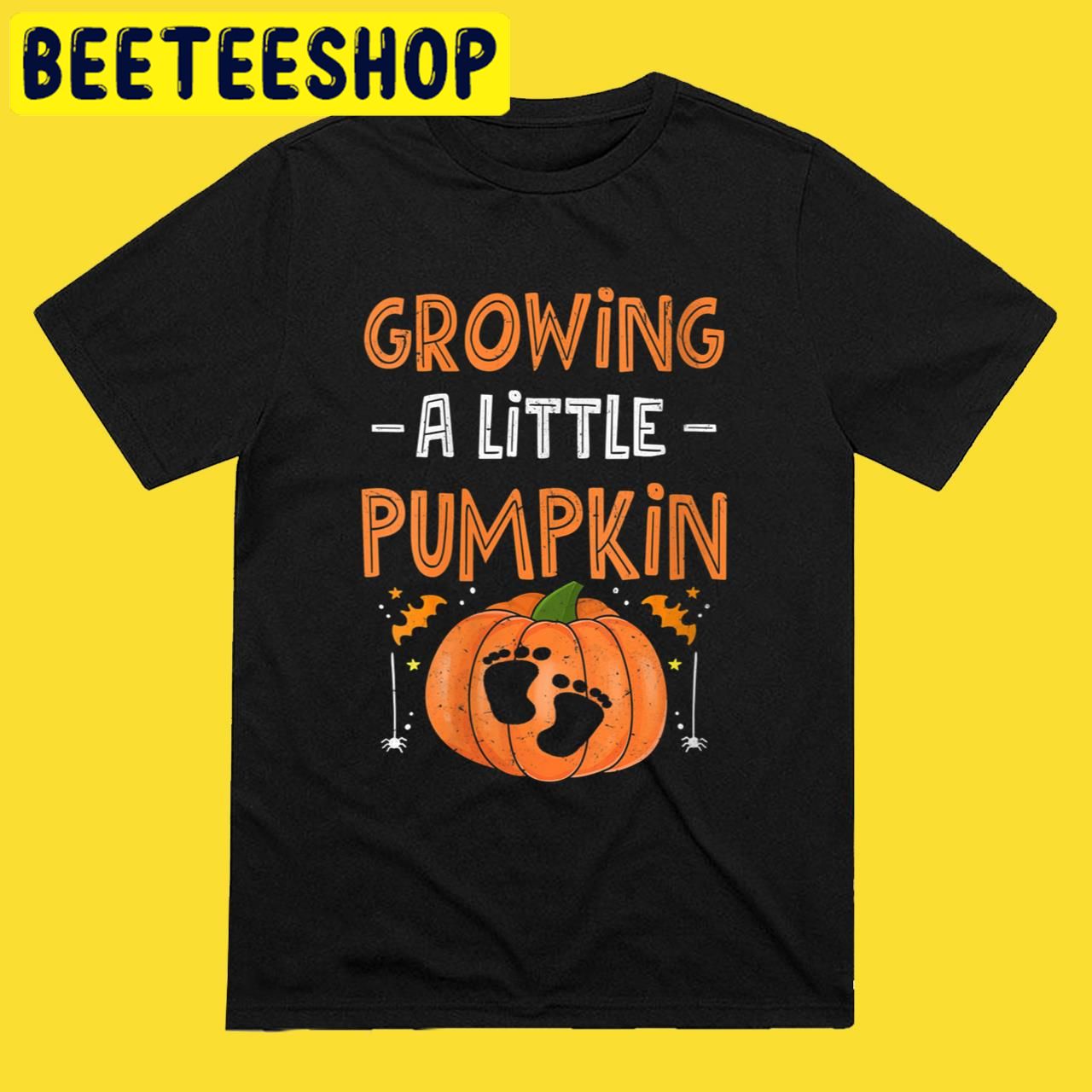 Womens Growing Little Pumpkin Halloween Trending Unisex T-Shirt