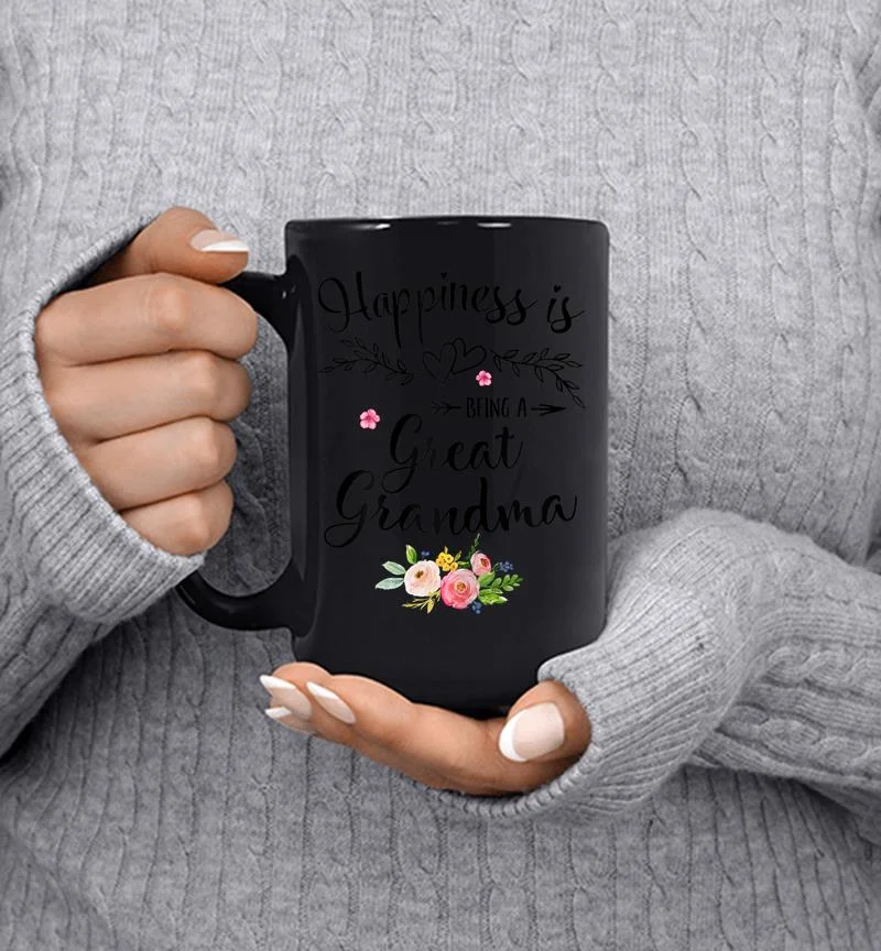 Womens Happines Is Being A Great Grandma Mother 039s Day Gift Mug