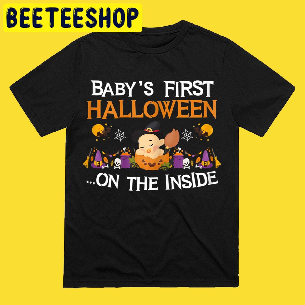 Womens New Mom Future Baby Announcement Parents Halloween Trending Unisex T-Shirt