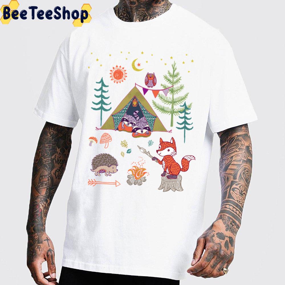 Woodland Animals Campout Trending Unisex T-Shirt