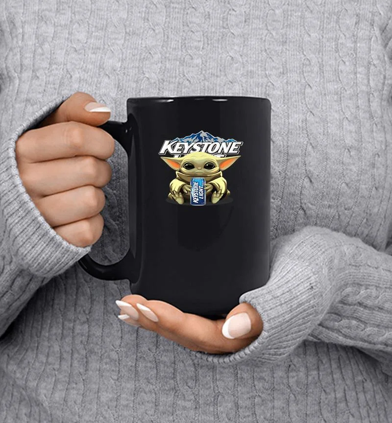 Yoda Baby Hugs Keystone Light Mug