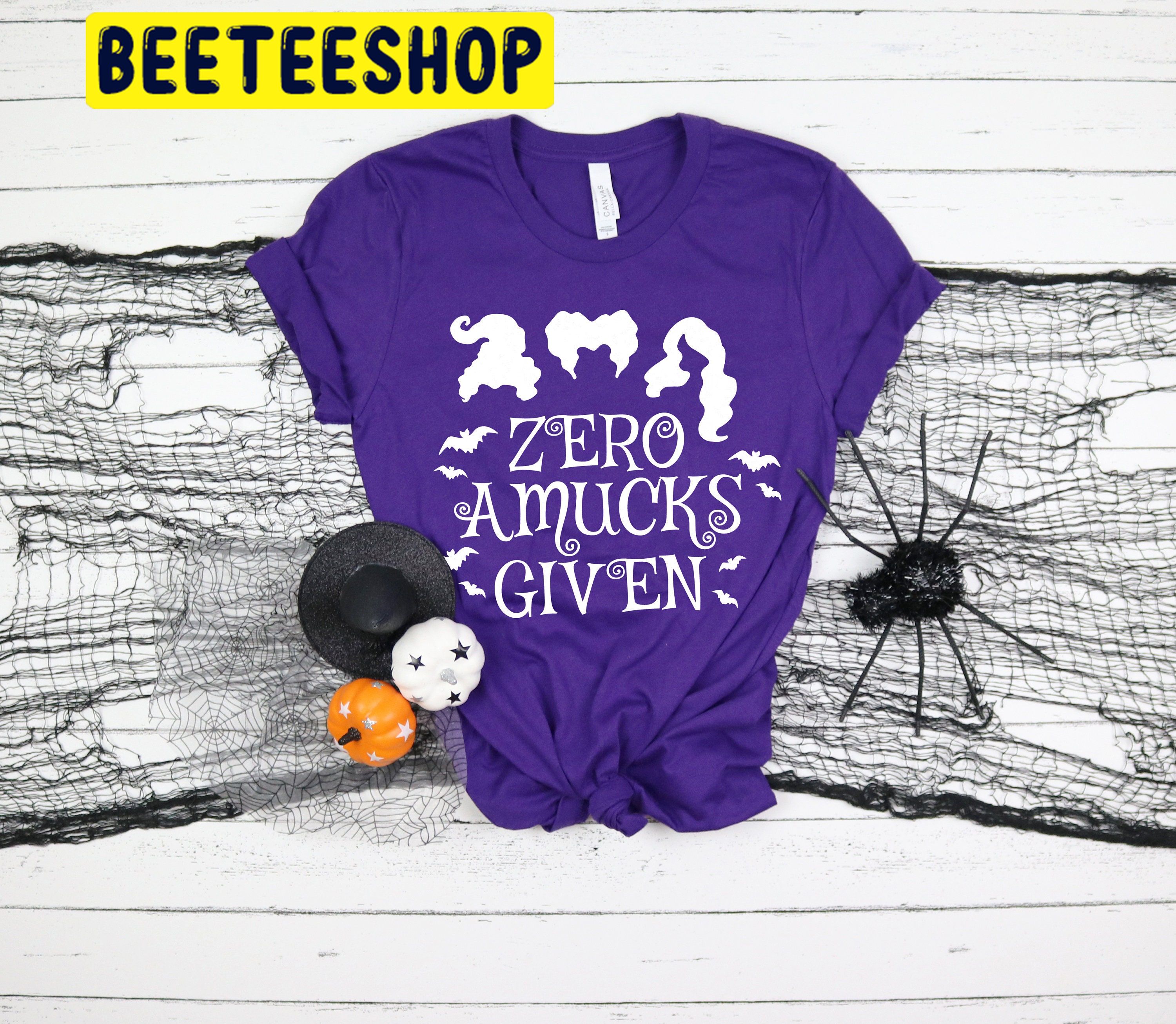 Zero Amucks Given Hocus Pocus Halloween Trending Unisex Shirt