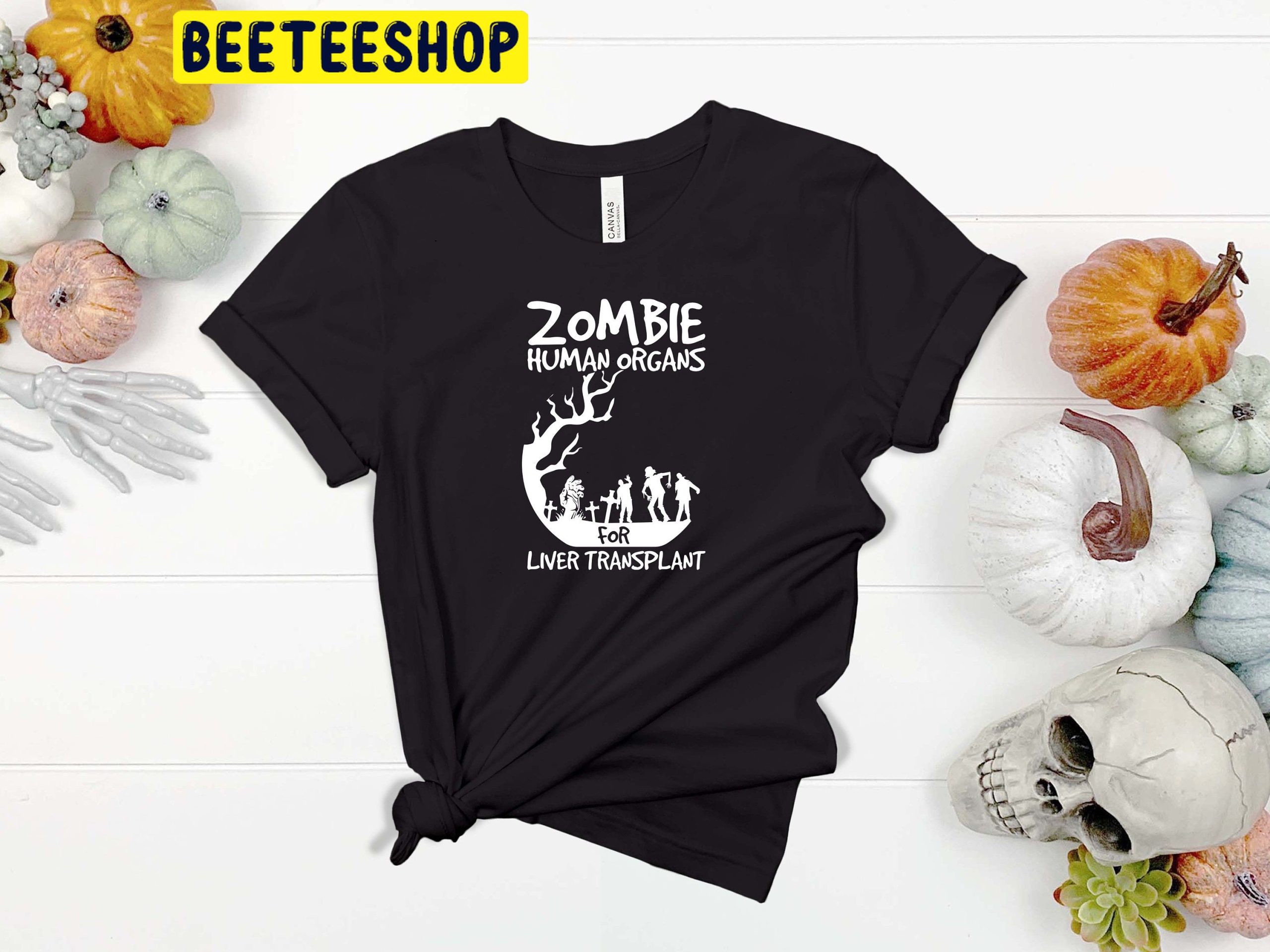 Zombie Human Organs For Liver Transplant Halloween Trending Unisex Shirt
