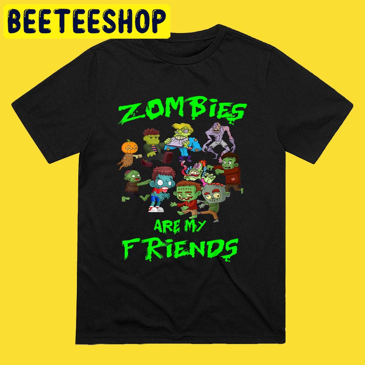 Zombies Are My Friends Kid Halloween Trending Unisex T-Shirt