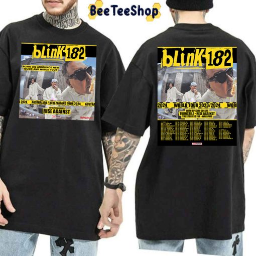 Blink-182 World Tour 2023 2024 Double Side Unisex T-Shirt