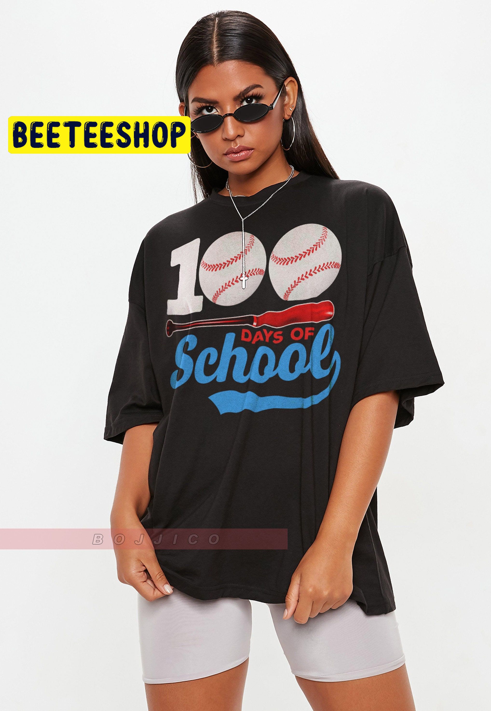 100 Days Of School Baseball Trending Unisex T-Shirt