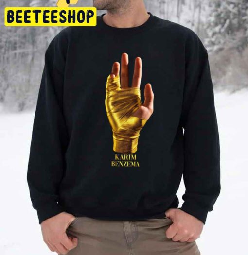 Hand of Gold Karim Benzema Presents New Ballon d’Or Jersey 2022 Trending Unisex Sweatshirt