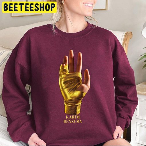 Hand of Gold Karim Benzema Presents New Ballon d’Or Jersey 2022 Trending Unisex Sweatshirt