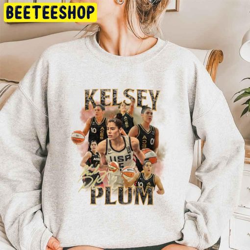 Vintage Kelsey Plum 90s Style Raise The Stakes Wnba La Aces Trending Unisex Sweatshirt