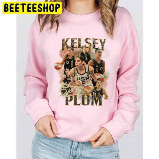 Vintage Kelsey Plum 90s Style Raise The Stakes Wnba La Aces Trending Unisex Sweatshirt