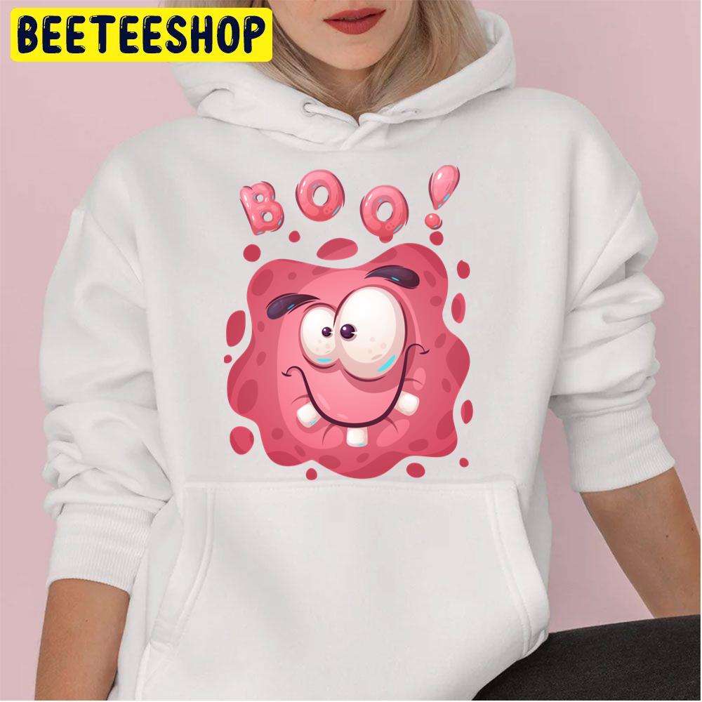 A Pink Boo Face Unisex Hoodie