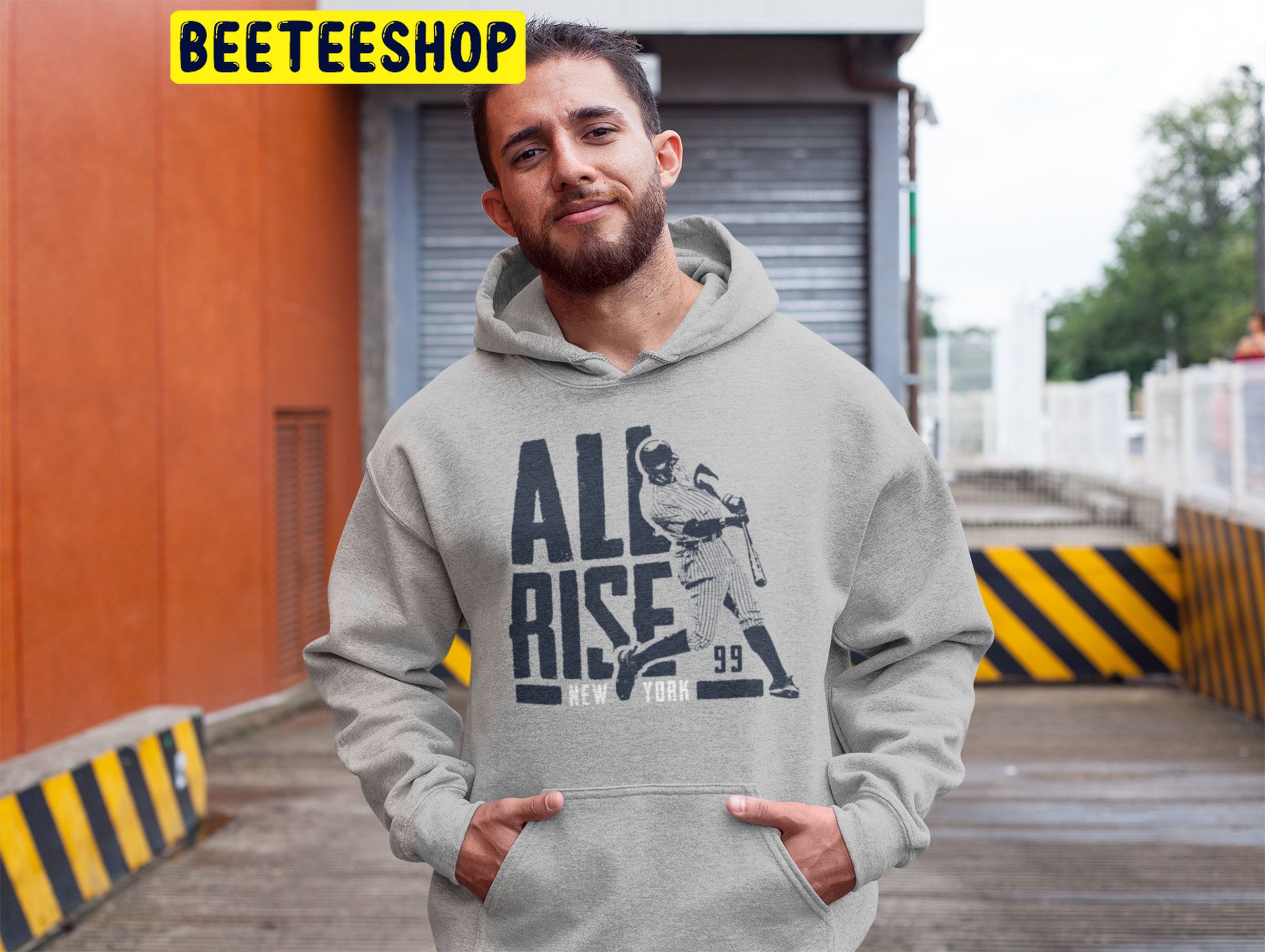 Aaron Ny Baseball Fans All Rise Trending Unisex Hoodie