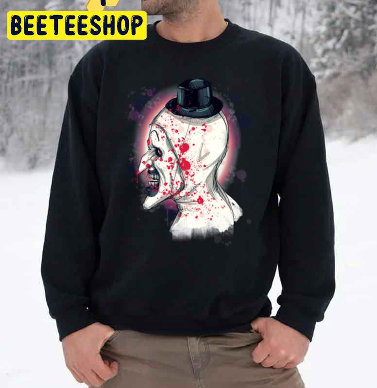 Art The Clown And Blood Halloween Trending Unisex Sweatshirt