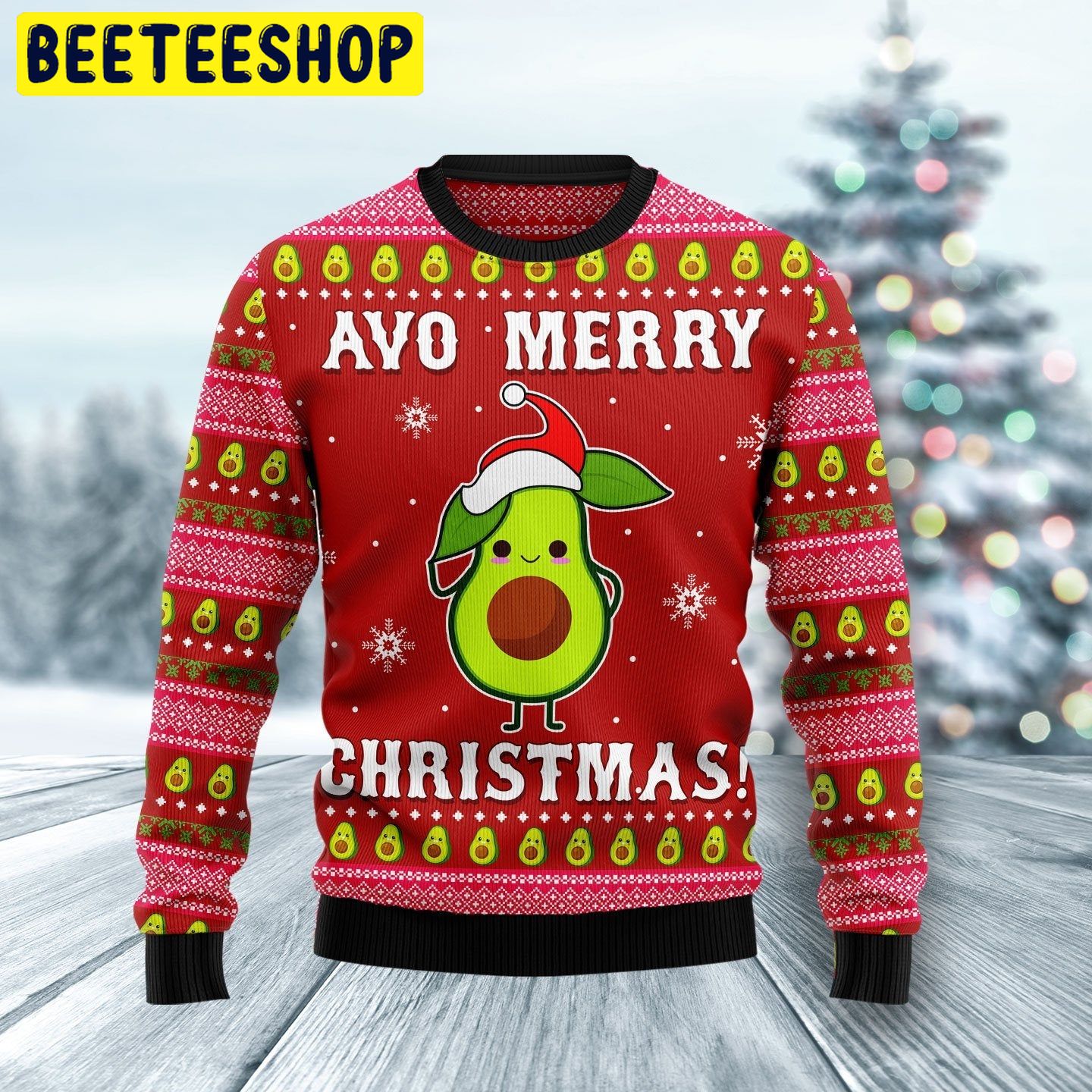 Avo Merry Christmas Trending Ugly Christmas Sweatshirt