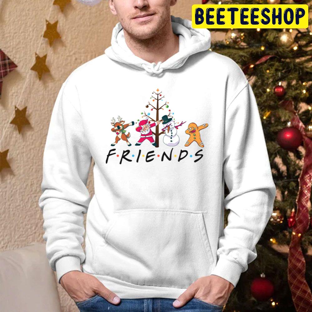 Barebranch Cute Christmas Santa And Friends Dab Trending Unisex Hoodie