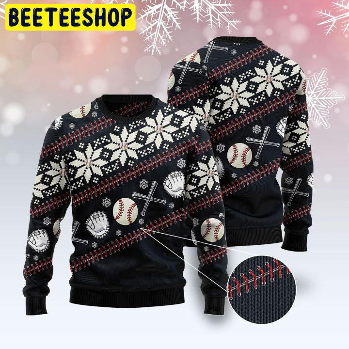 Baseball Christmas Trending Ugly Christmas Sweatshirt