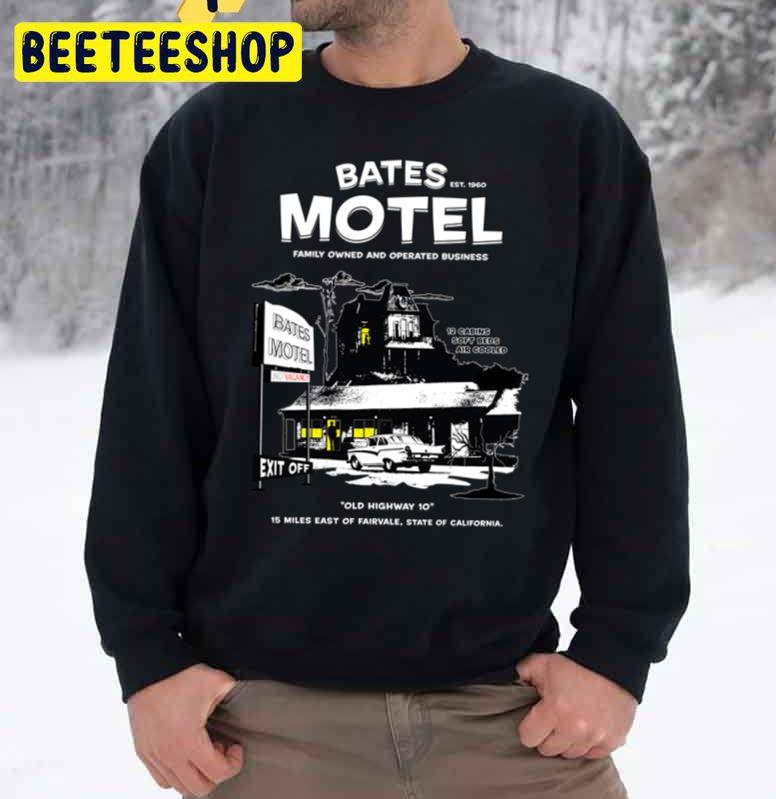 Bates Motel Open 24 Hours Halloween Trending Unisex Sweatshirt