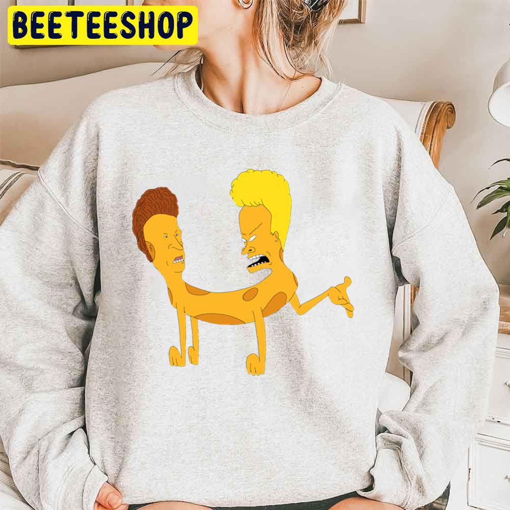 Beavis And Butthead Dog And Cat Cartoon Style Trending Unisex Sweatshirt