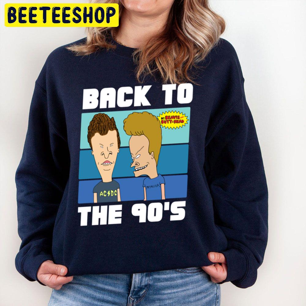 Beavis And Butthead Retro Colors Back To The 90's Trending Unisex Sweatshirt Unisex T-Shirt