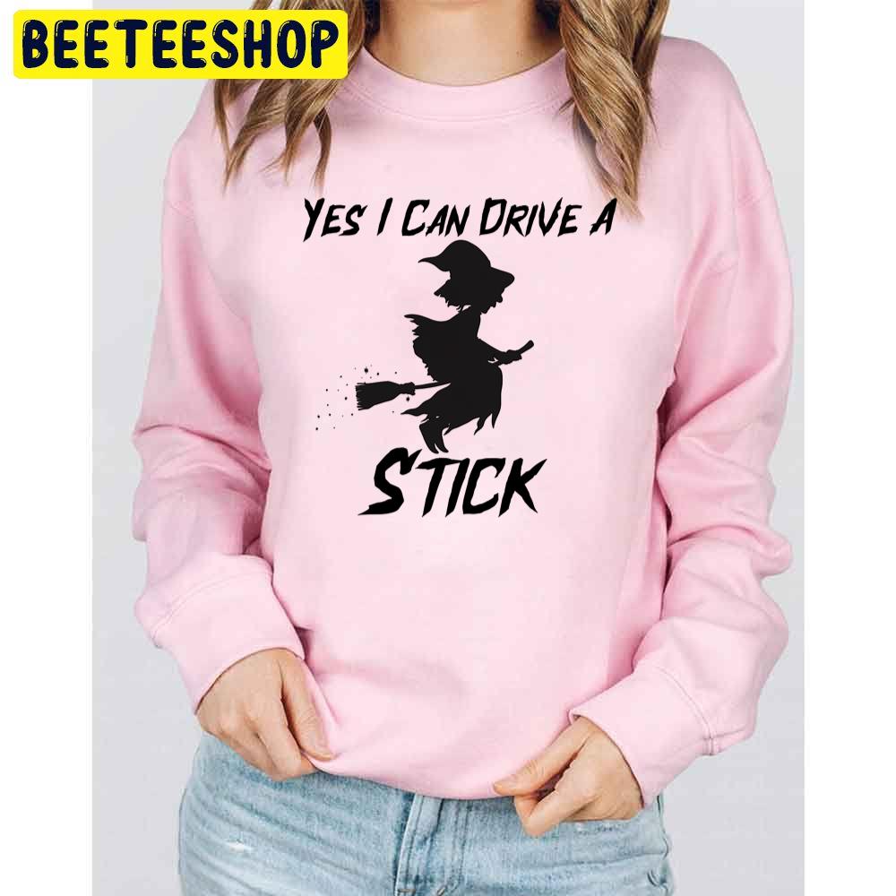 Black Art Yes I Can Drive A Stick Halloween Trending Unisex Sweatshirt