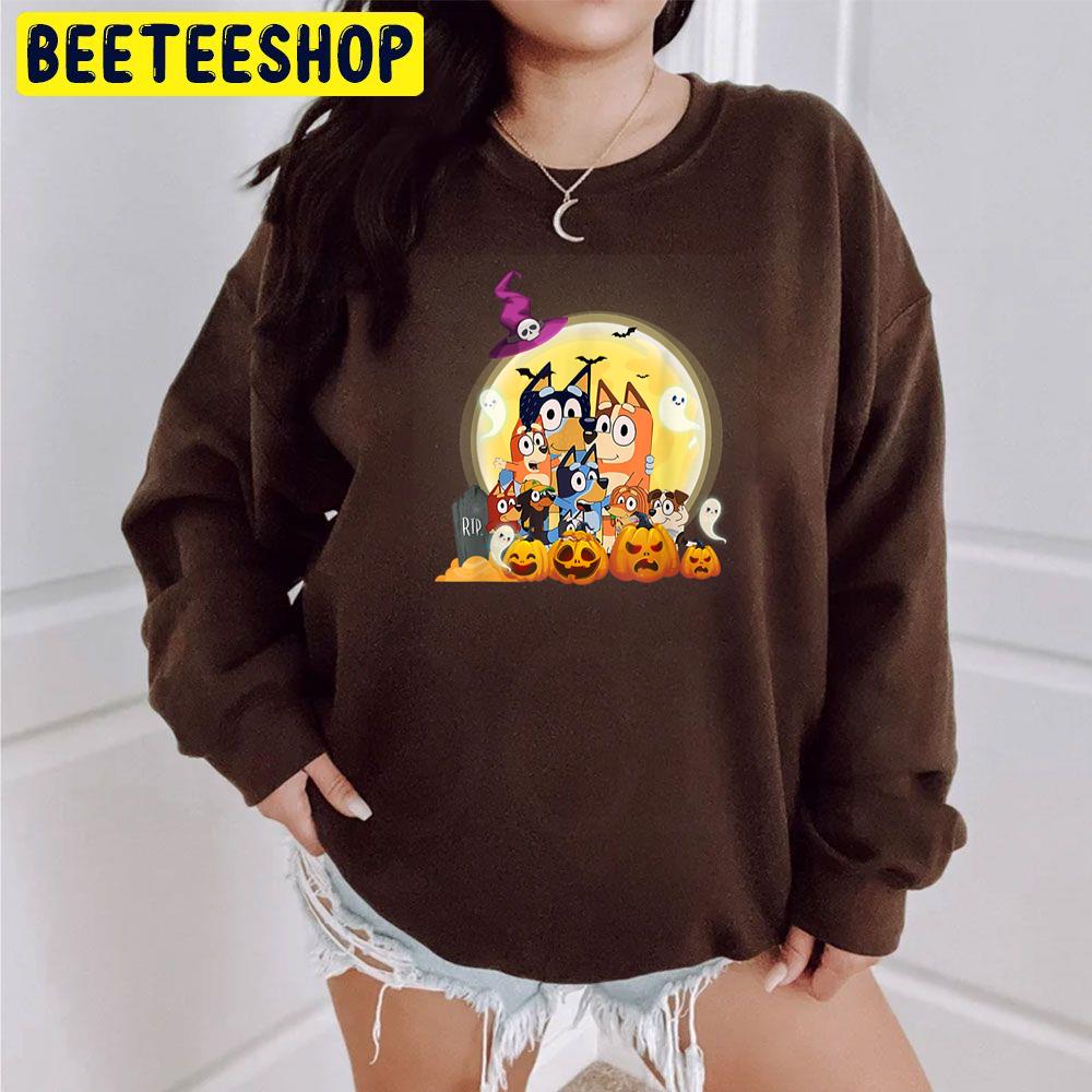 Bluey Pumpkin Halloween Trending Unisex Sweatshirt