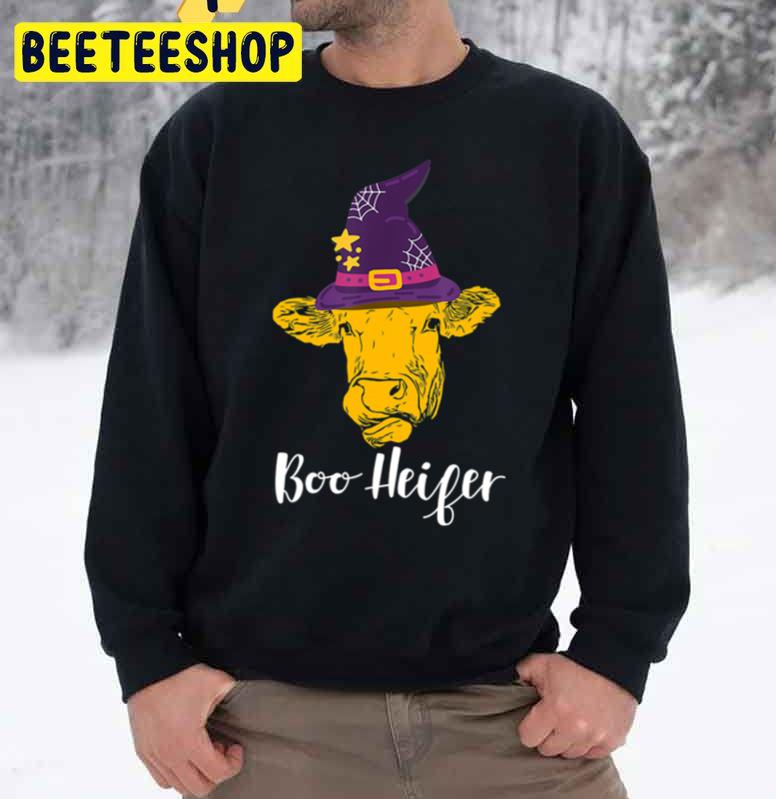 Boo Heifer Funny Halloween Unisex Sweatshirt