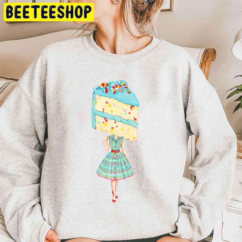 Cake Head Pin Up Birthday Funfetti Unisex Sweatshirt