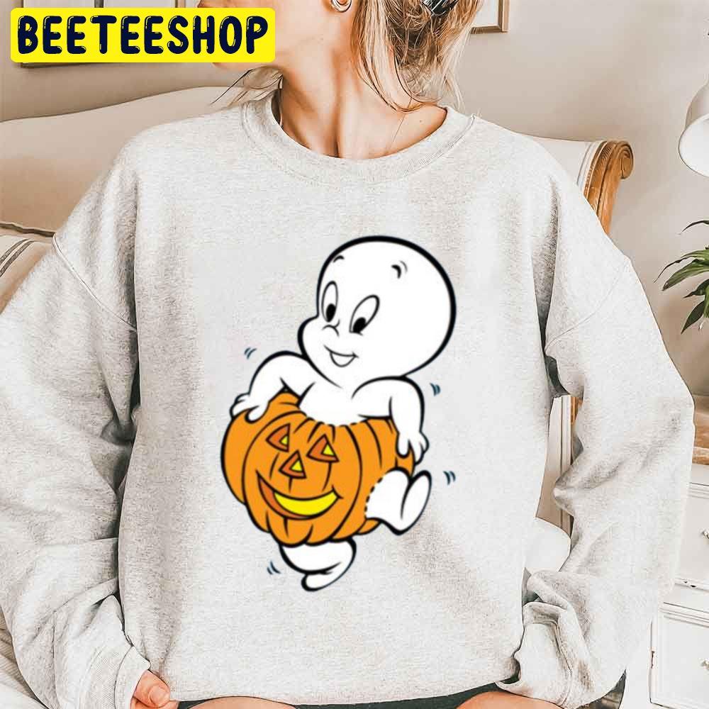 Casper Pumpkin Halloween Unisex Sweatshirt